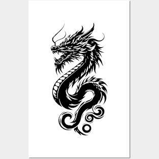 dragon tattoo Posters and Art